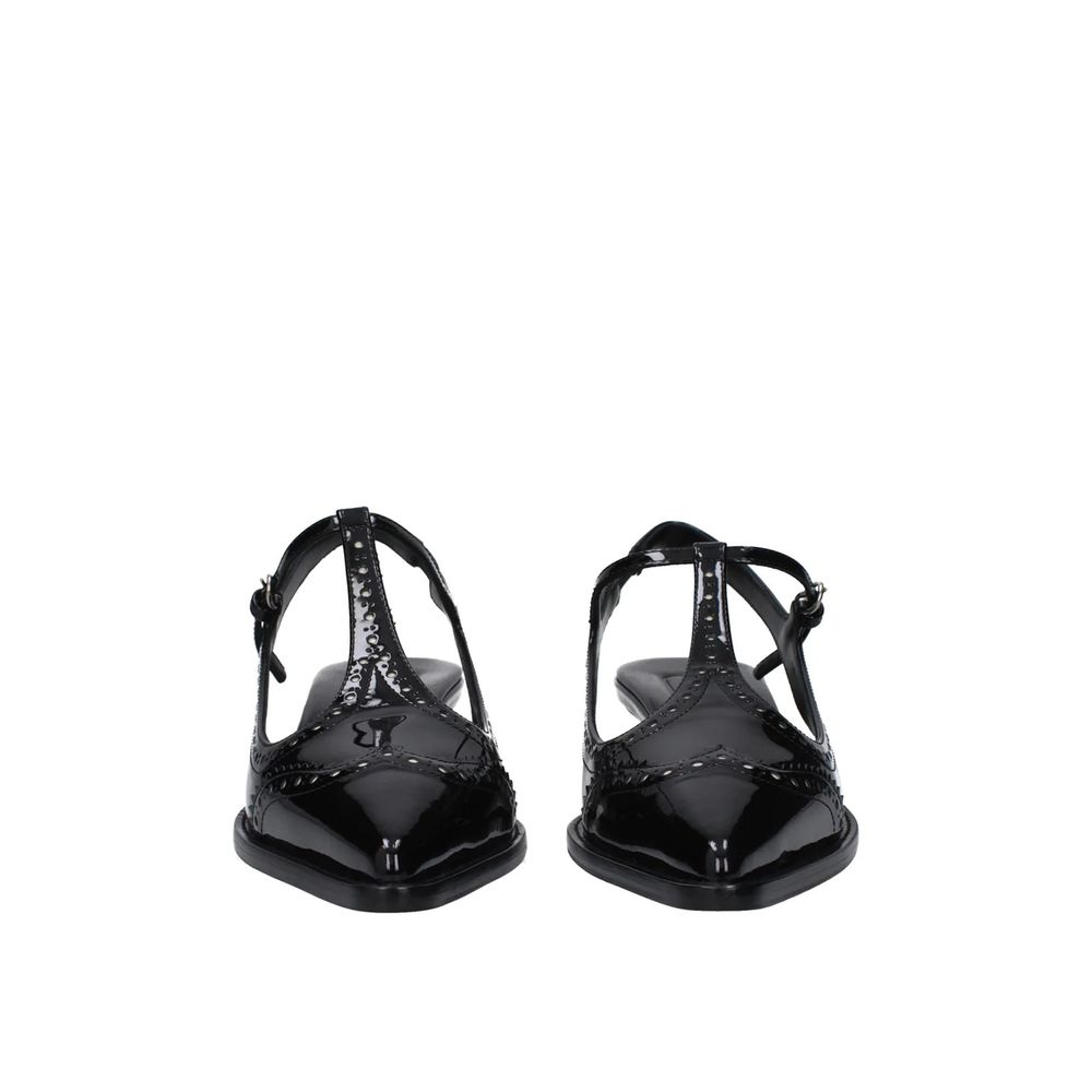 Miu Miu Mid-Heel-Pumps aus schwarzem Kalbsleder
