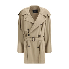 Balenciaga Beige Katoenen Trenchcoat