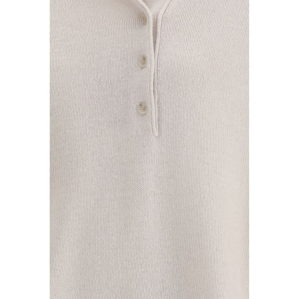 Allude Beiges Kaschmir-Polohemd