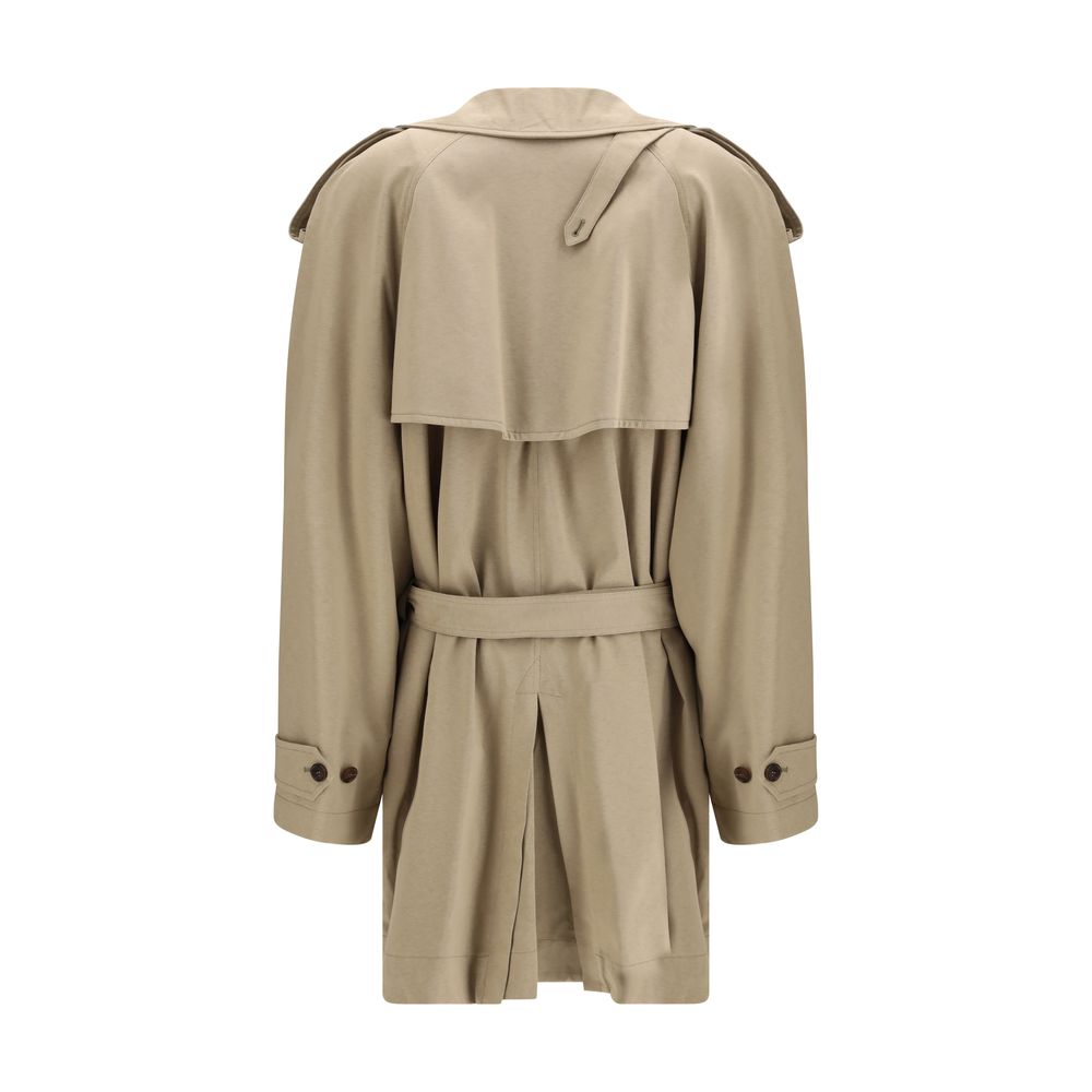 Balenciaga Beige Katoenen Trenchcoat