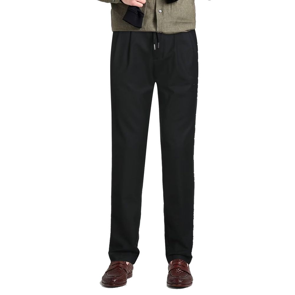 Herno Zwarte Elastane Casual Broek
