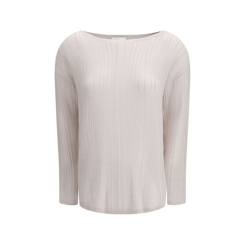 Allude Kaschmirpullover in Weiß