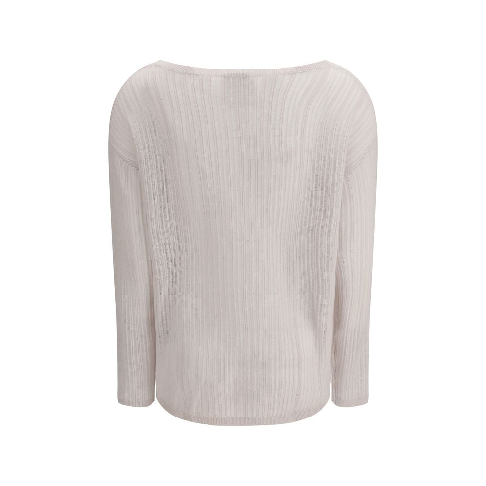 Allude Kaschmirpullover in Weiß