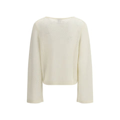 Allude Sweatshirt aus weißer Fleece-Wolle