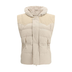 Marant Etoile Beige Mouwloos Jack van Polyamide