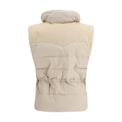 Marant Etoile Beige Mouwloos Jack van Polyamide