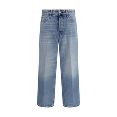Haikure blaue Boyfriend-Jeans aus Baumwolle