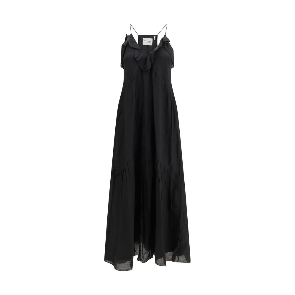 Marant Etoile Schwarzes Freizeitkleid aus Baumwolle