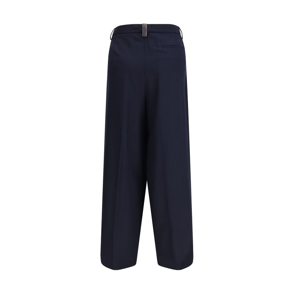 Fabiana Filippi Blauwe Polyester Casual Broek