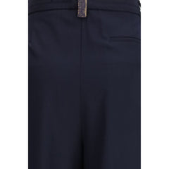 Fabiana Filippi Blauwe Polyester Casual Broek