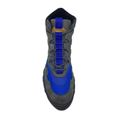 Versace Graue Leder-Schnürstiefel