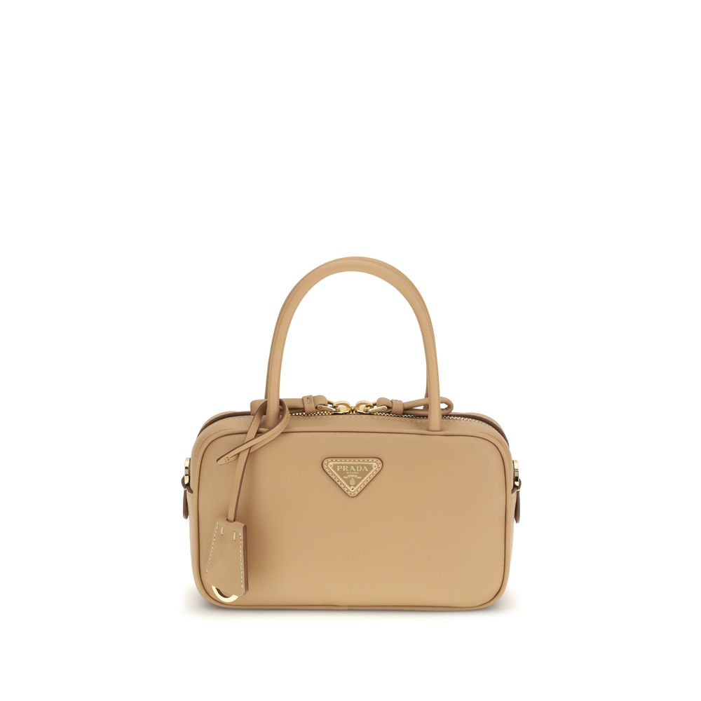 Prada Beige Kalfsleer Bos Taurus Handtas