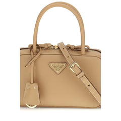 Prada Beige Kalfsleer Bos Taurus Handtas