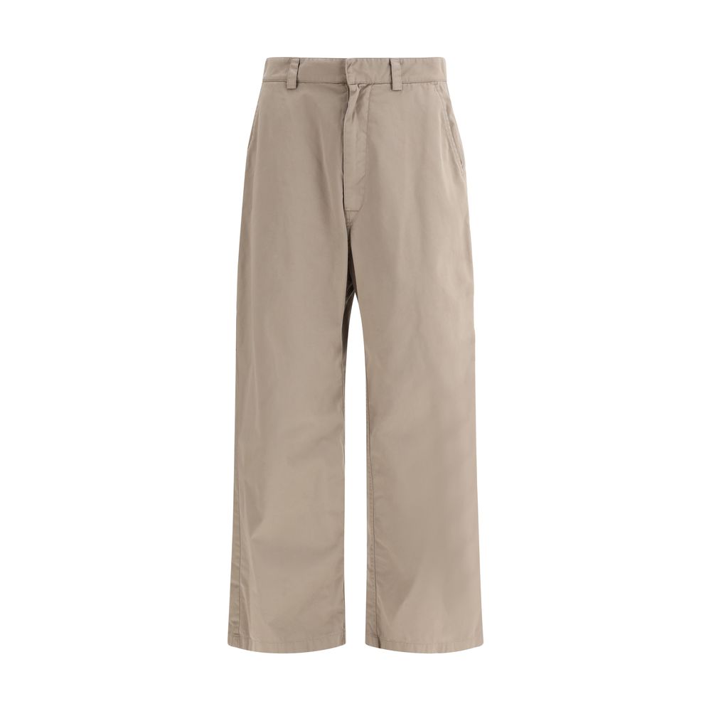 Balenciaga Beige Casual Broek van Katoen