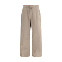 Balenciaga Beige Casual Broek van Katoen