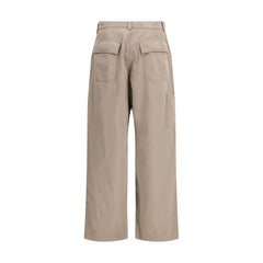 Balenciaga Beige Casual Broek van Katoen