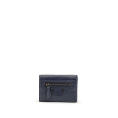 Balenciaga Blauwe Lamsleren Ovis Aries Aries Portemonnee