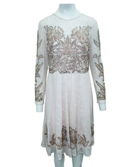 Aidan Mattox Multicolor Silk Cocktail Dress