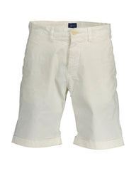 Gant witte katoenen bermuda