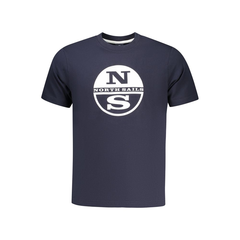 North Sails Blaues Baumwoll-T-Shirt für Herren