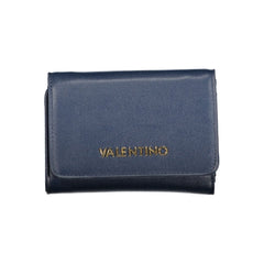 Valentino blauwleren damesportemonnee