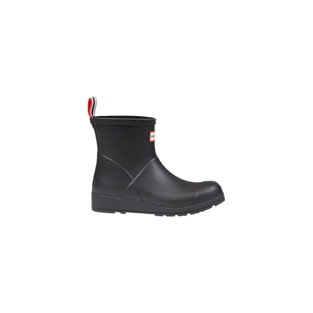 Hunter Black Stiefeletten aus recyceltem Polyester
