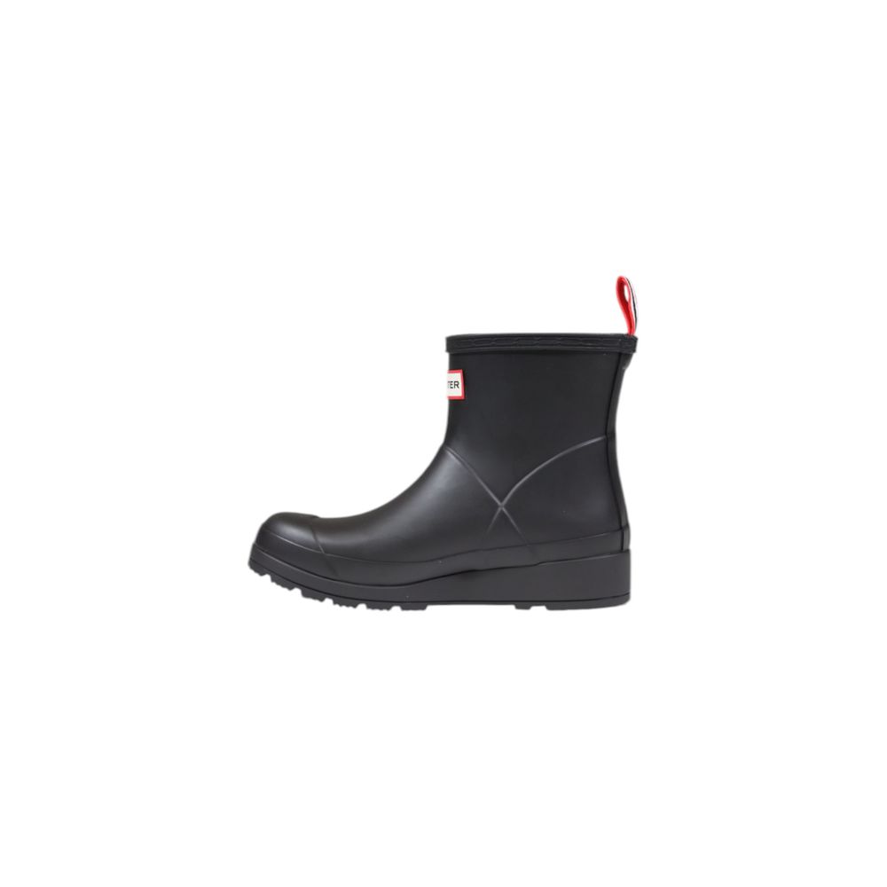 Hunter Black Stiefeletten aus recyceltem Polyester