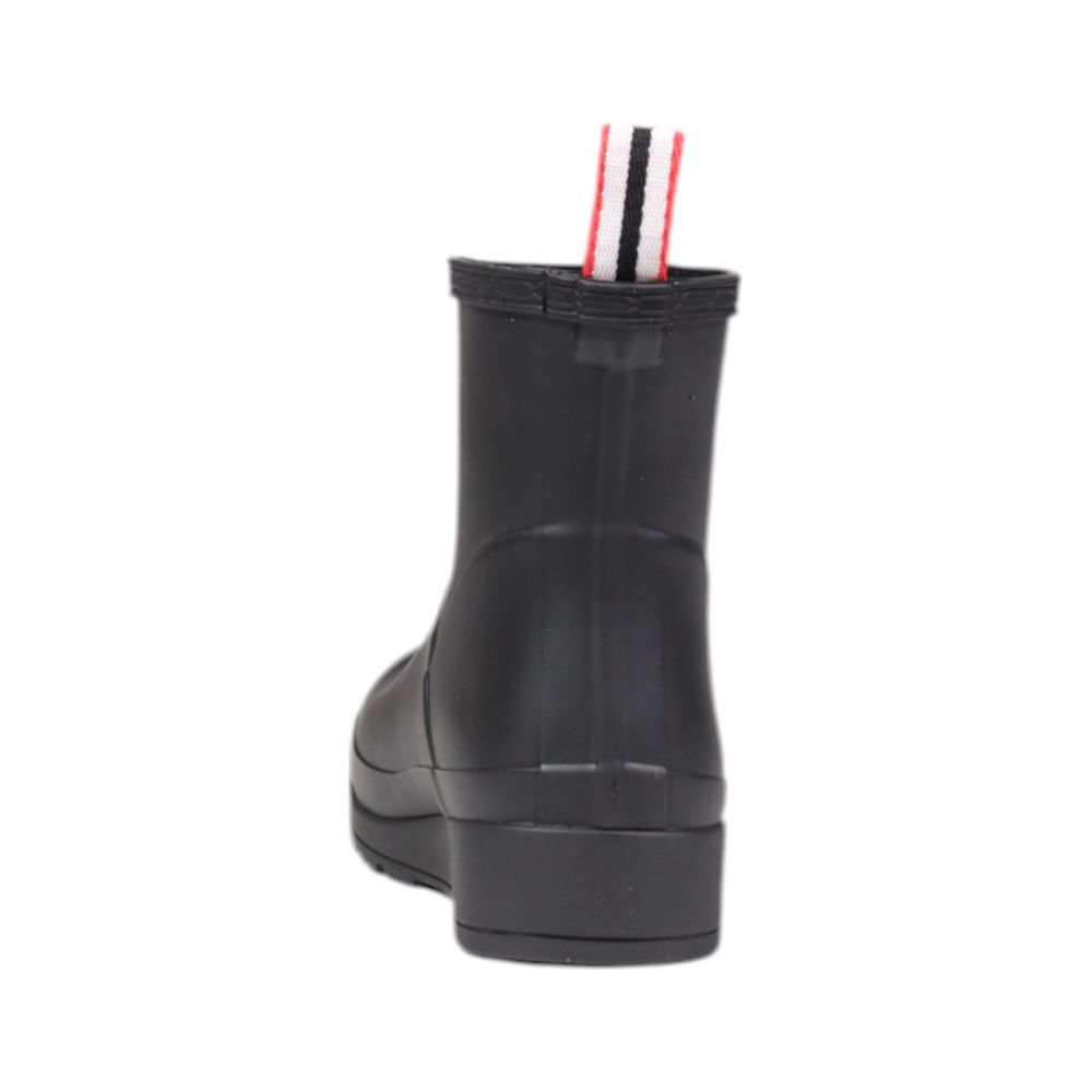 Hunter Black Stiefeletten aus recyceltem Polyester