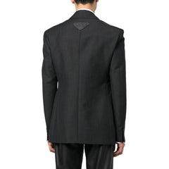 Prada Grijze Wollen Blazer