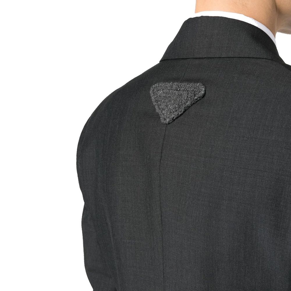 Prada Grijze Wollen Blazer