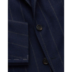 Brunello Cucinelli Blauwe Jas van Scheerwol