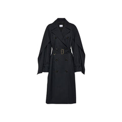 Burberry Mantel aus schwarzem Polyester