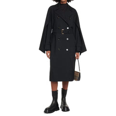 Burberry Mantel aus schwarzem Polyester