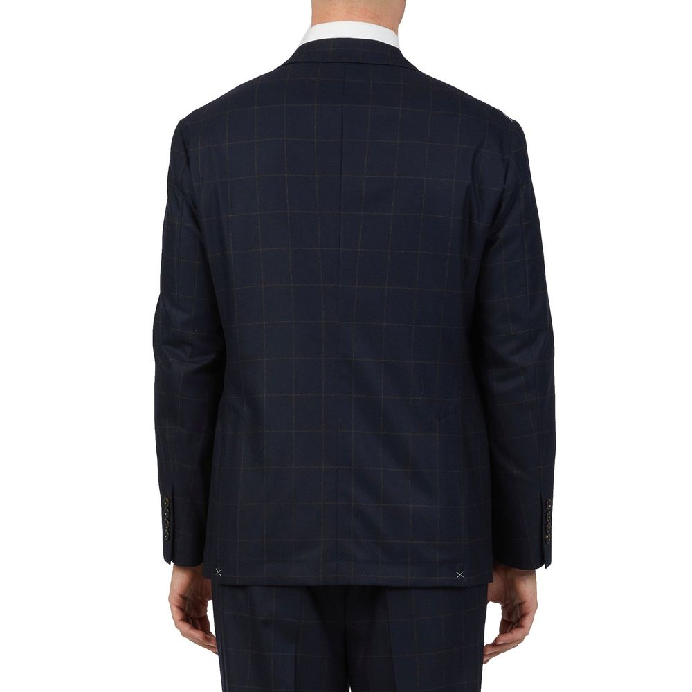 Brunello Cucinelli Blauer zweiteiliger Anzug aus Wolle