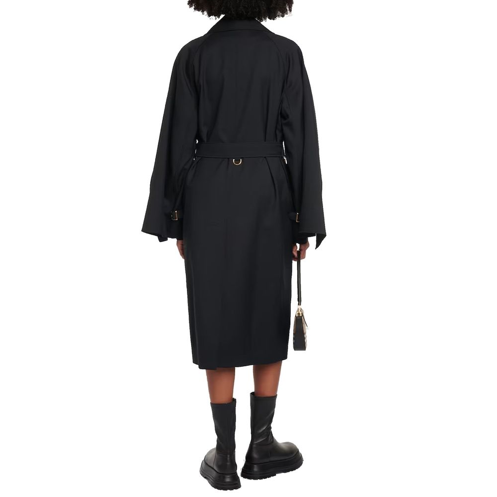 Burberry Mantel aus schwarzem Polyester