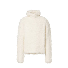 Acne Studios Witte Alpaca Leren Sweatshirt