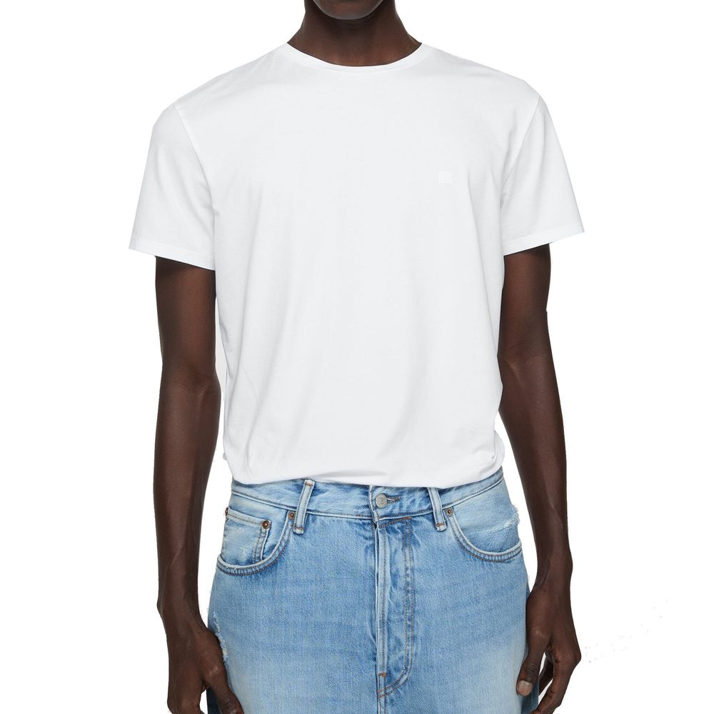Acne Studios Weißes Baumwoll-T-Shirt