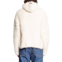 Acne Studios Witte Alpaca Leren Sweatshirt