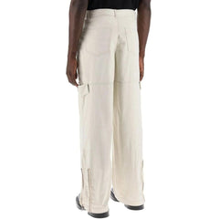 Acne Studios Beige Polyester Cargo Broek
