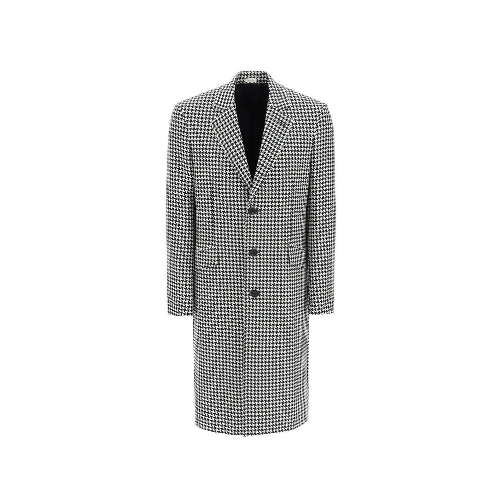Alexander McQueen Mantel aus schwarzer Wolle