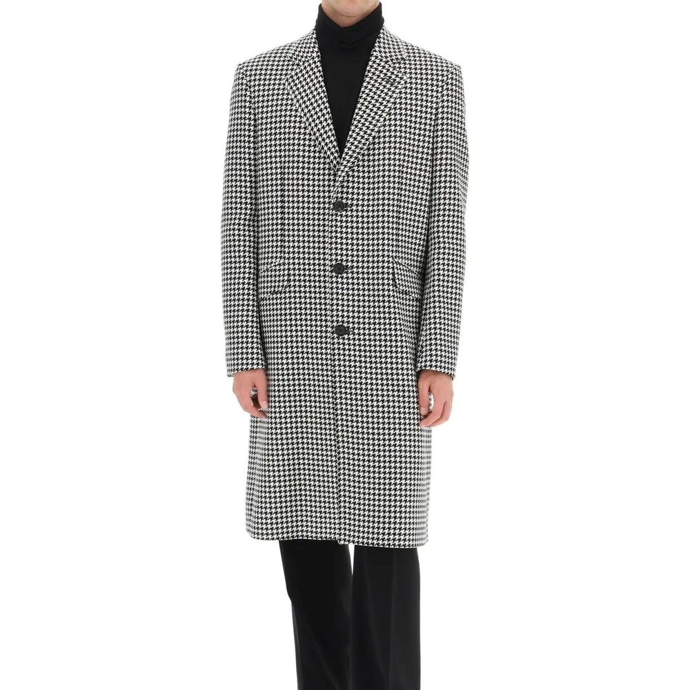 Alexander McQueen Mantel aus schwarzer Wolle