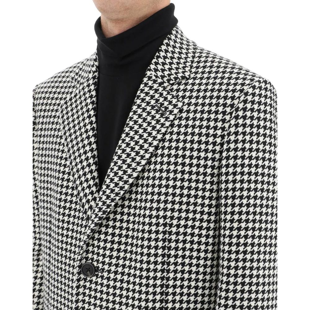Alexander McQueen Mantel aus schwarzer Wolle