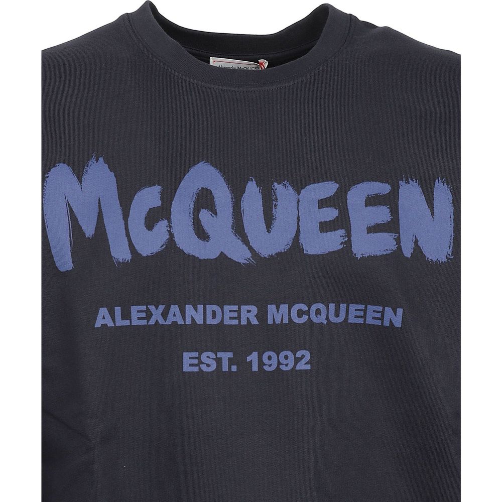 Alexander McQueen Blaues Baumwoll-Sweatshirt