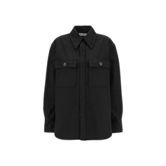 Saint Laurent Black Cotton Dress Shirt