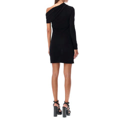 Saint Laurent Schwarzes Viskose Freizeitkleid