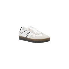 Tommy Hilfiger Jeans Zwarte Leren Lage Sneakers