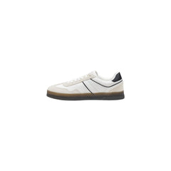 Tommy Hilfiger Jeans Zwarte Leren Lage Sneakers