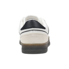 Tommy Hilfiger Jeans Zwarte Leren Lage Sneakers