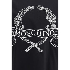 Moschino Schwarzes Baumwoll-T-Shirt