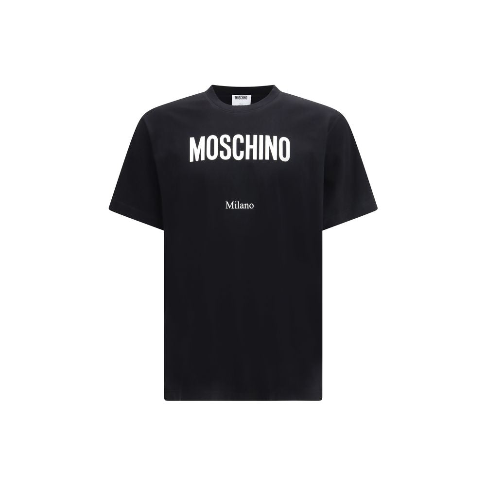 Moschino Schwarzes Baumwoll-T-Shirt